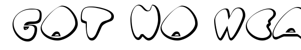 Got no heart font preview